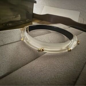 Alexis Bittar Studded Lucite Hinge Bracelet